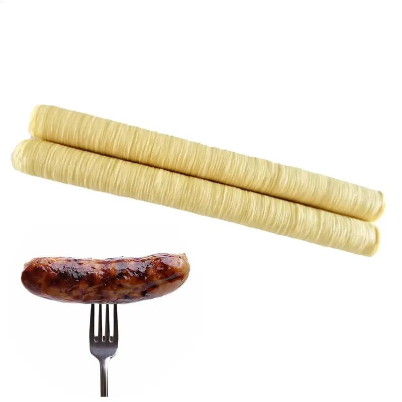 14Mx26Mm DIY Sausage Casing Roast Easy to Peel Dried Sausage Packing Casing Sausage Collagen Casings Kitchen Cooking Tools