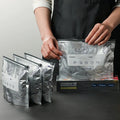 10/30Pcs Large Capacity Aluminum Foil Food Storage Bags Leakproof Zip Lock Fresh-Keeping Reusable Kitchen Freezer Bags